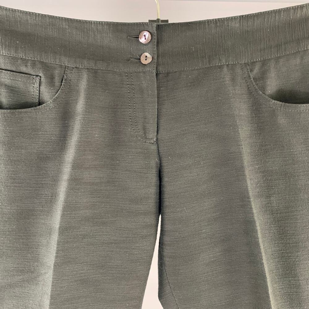 DOLCE & GABBANA Size 34 Black Cotton Blend Capri Dress Pants - Picture 2 of 6